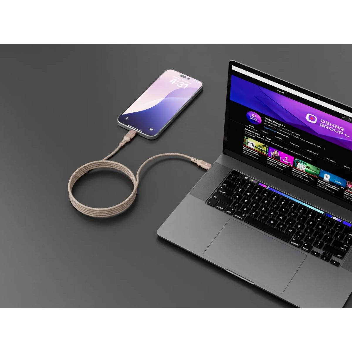 Powerology Malinka  Magnetic USB-C to USB-C Cable