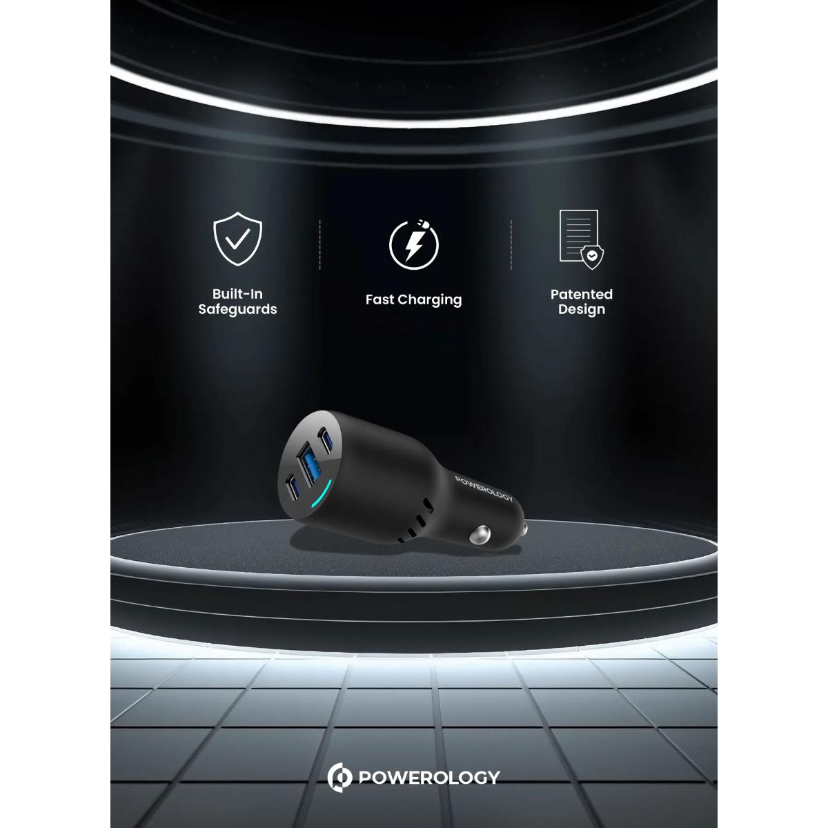 Powerology Triple Ports Car Charger