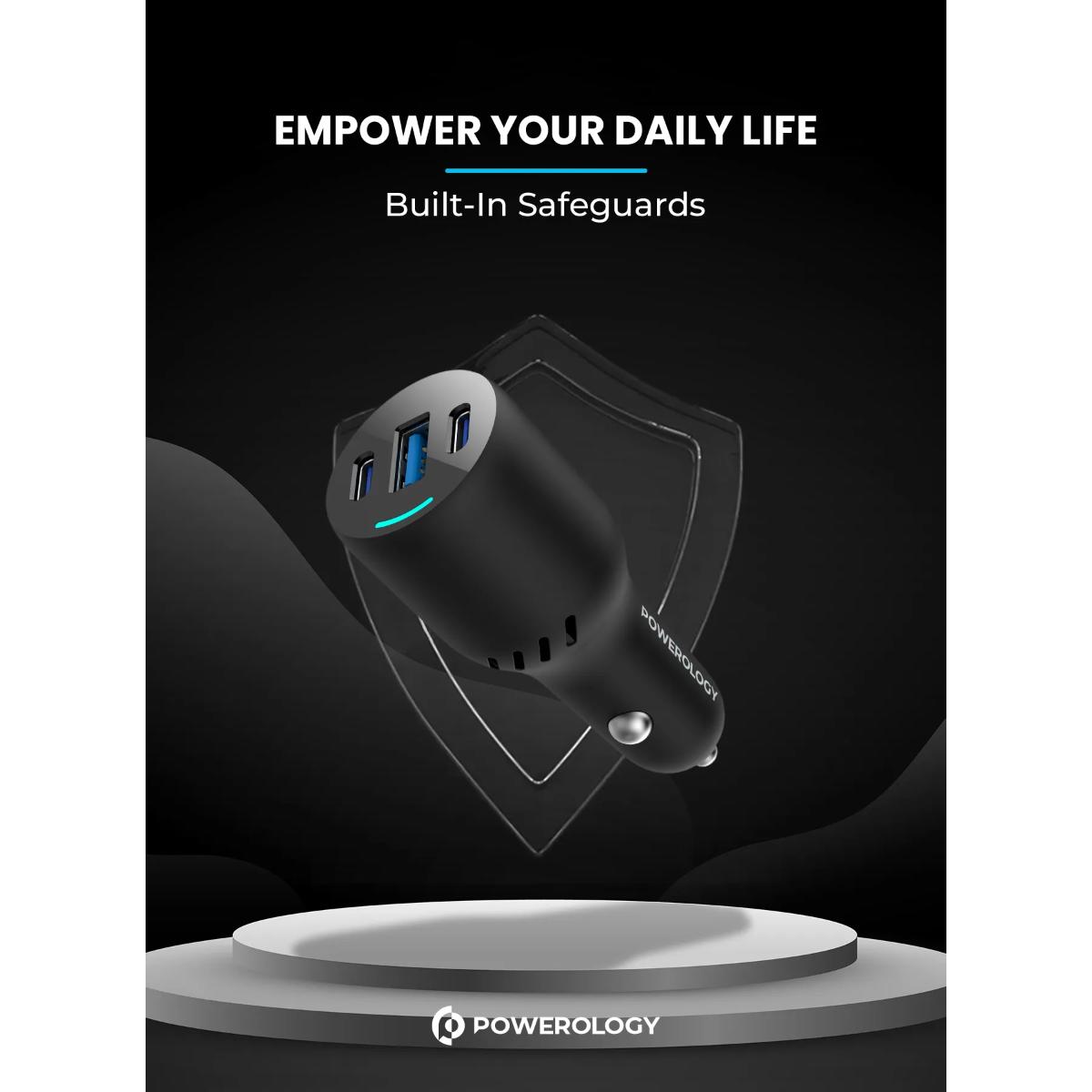 Powerology Triple Ports Car Charger