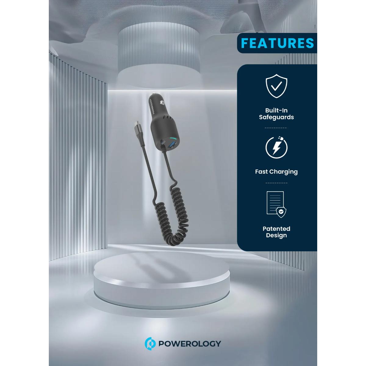 Powerology Triple Ports Car Charger