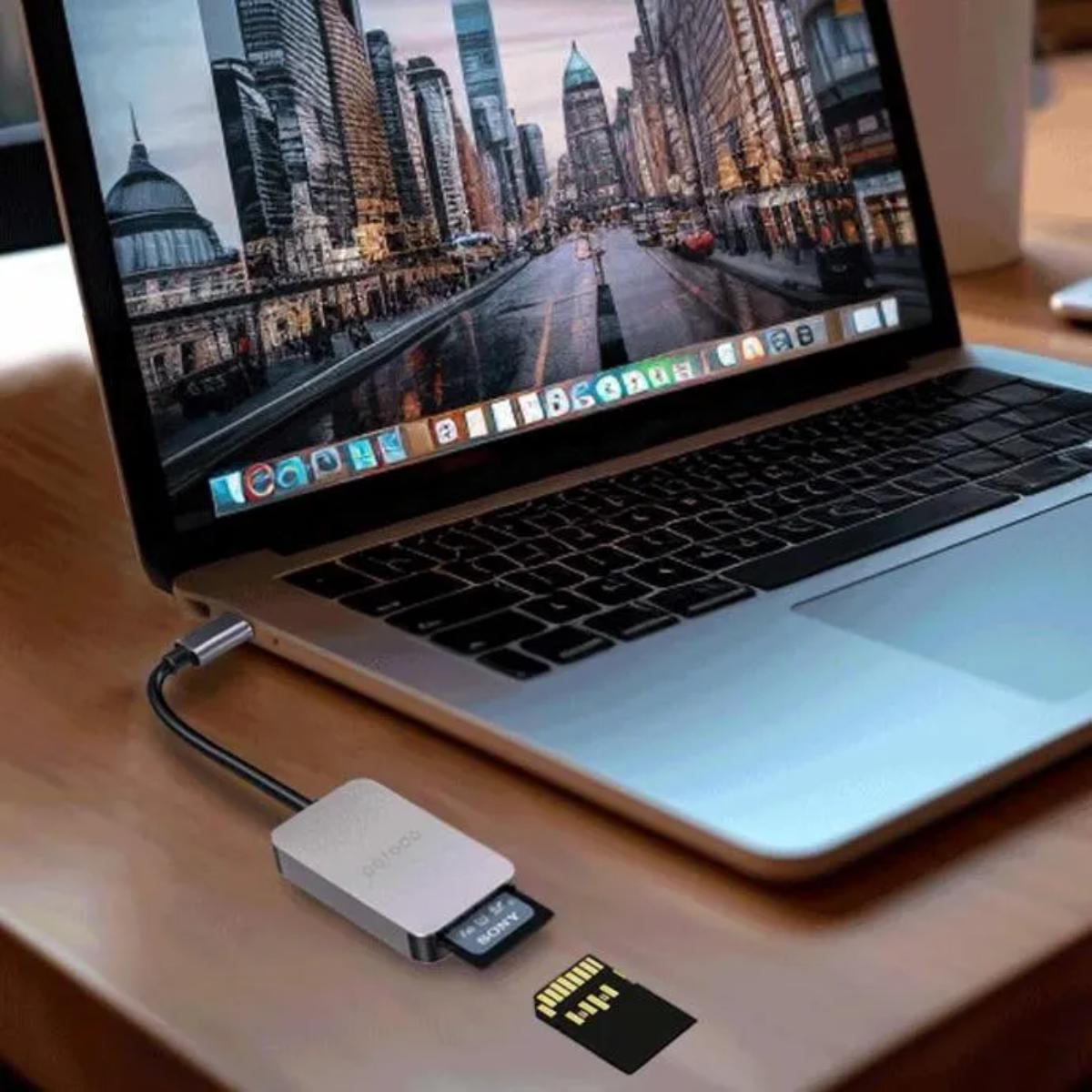 Porodo 2in1 USB-C Card Reader