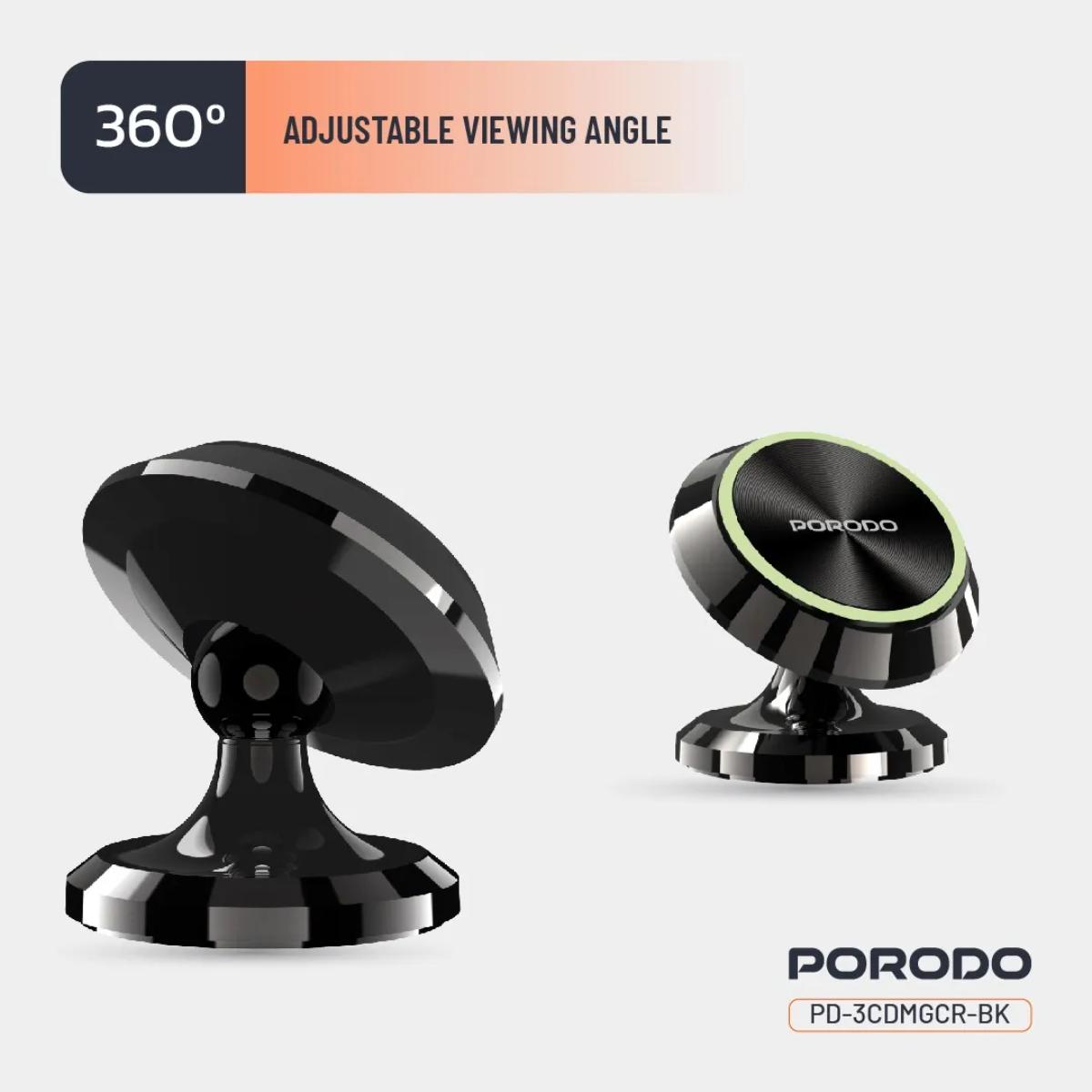 Porodo 360° Swivel Magnetic Car Mount