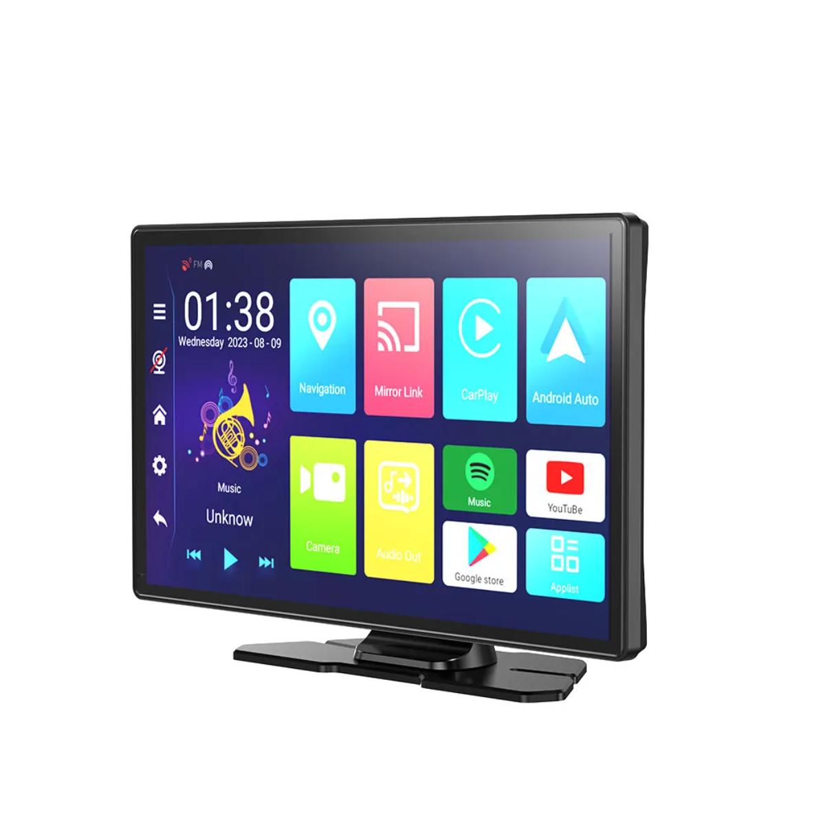Porodo 9" Android CarPlay Dash Tablet & DVR