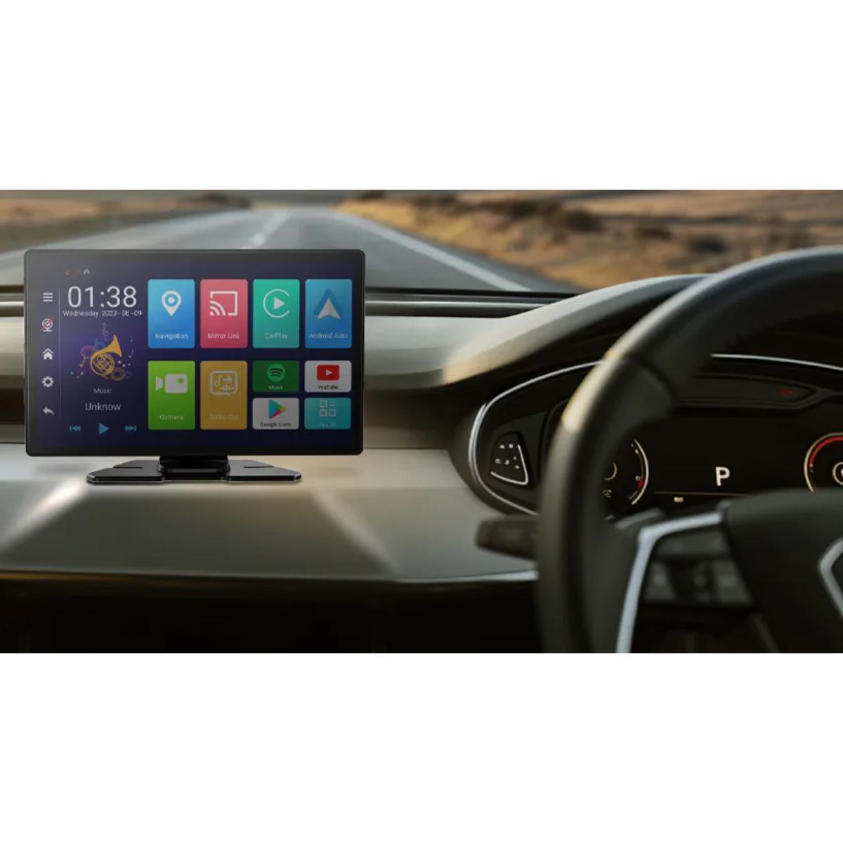 Porodo 9" Android CarPlay Dash Tablet & DVR