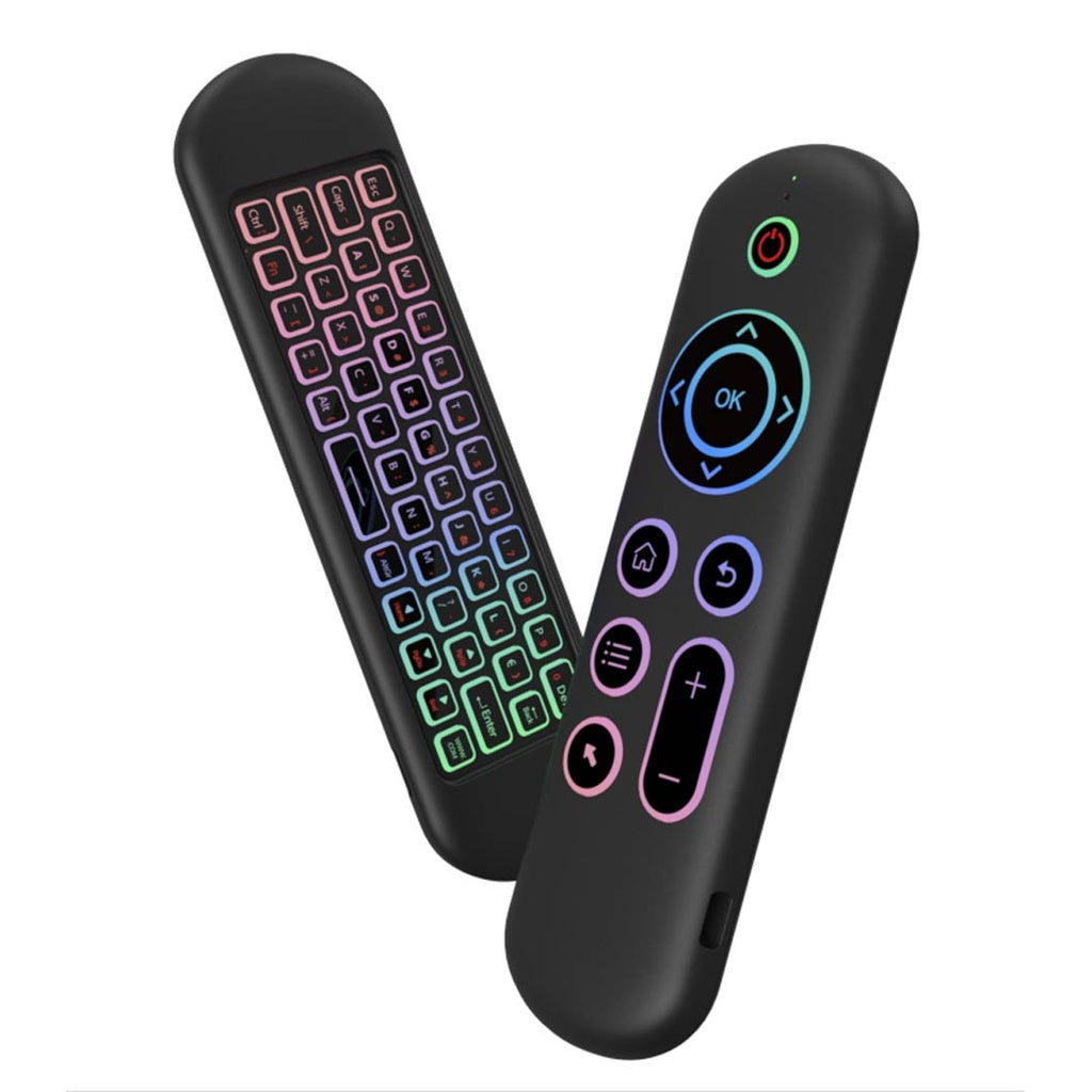 Air Mouse Remote with Mini Keyboard and 6-Axis Gyro Sensor by Porodo