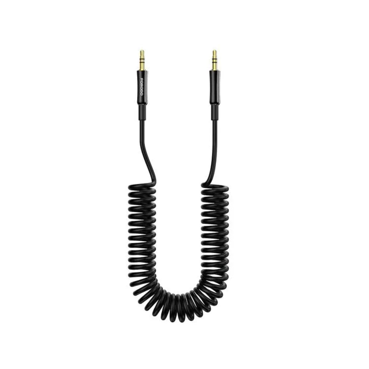 Porodo Auto-Retract Coiled AUX Cable
