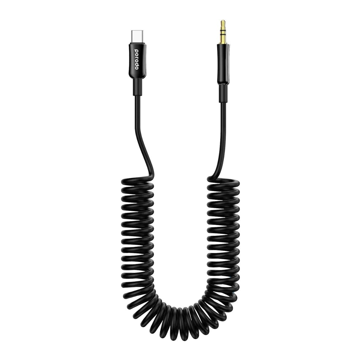 Porodo Type-C to 3.5mm Coiled AUX Cable
