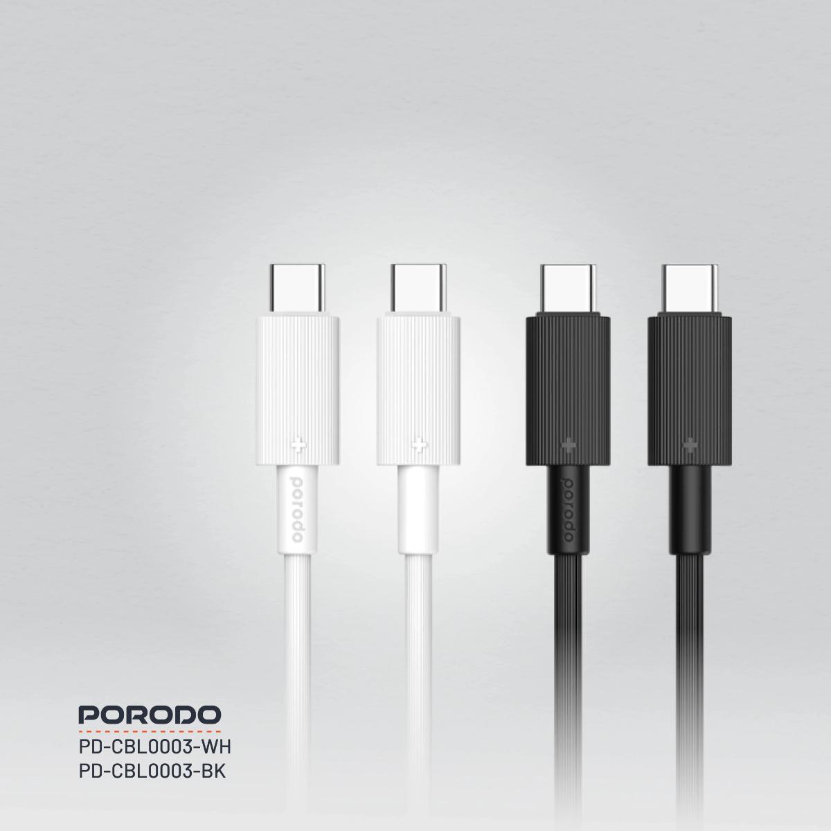 Porodo USB-C to USB-C Durable Charging Cable