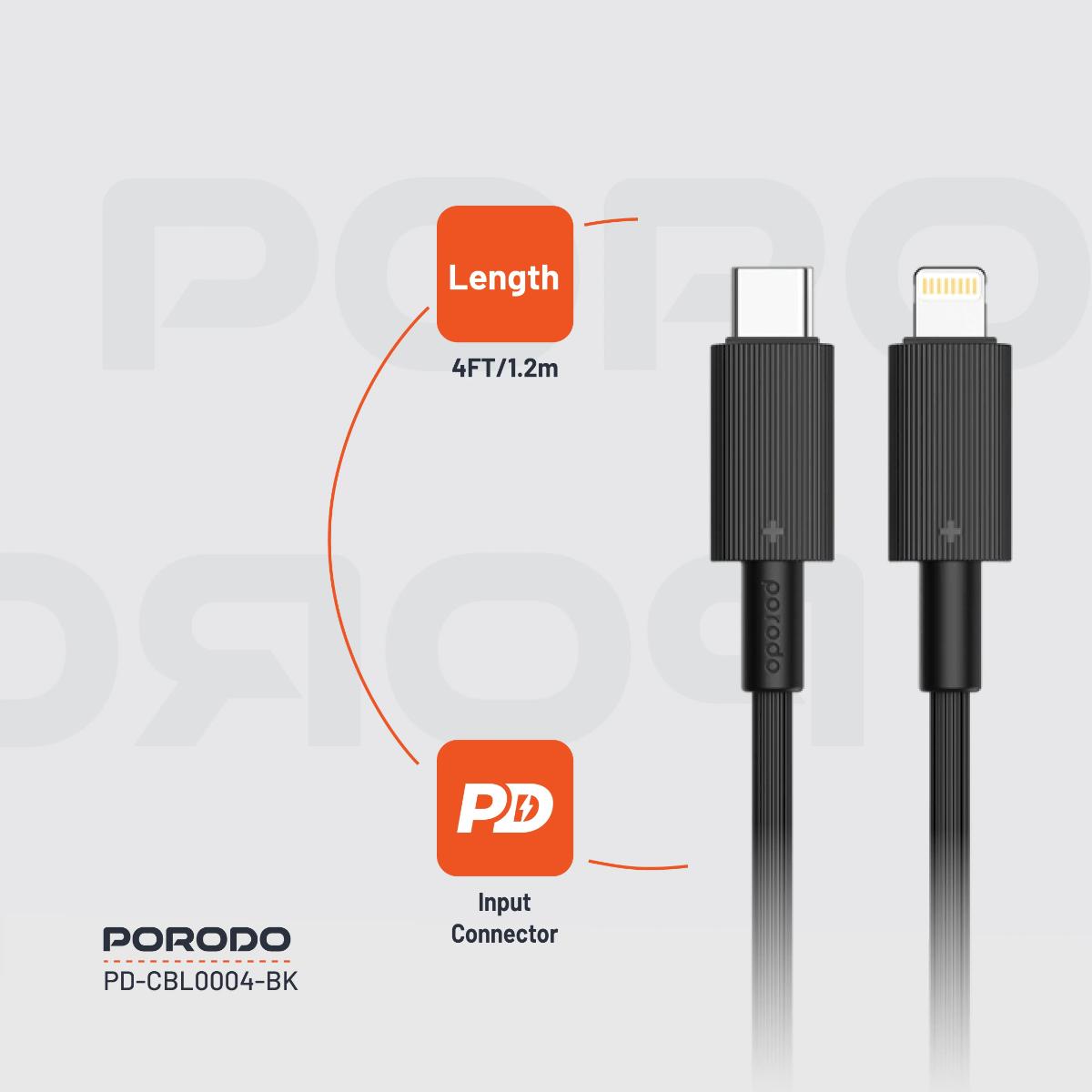 Porodo USB-C to Lightning  Cable