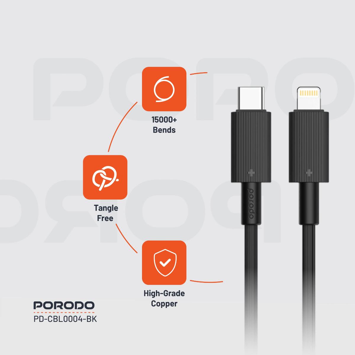 Porodo USB-C to Lightning  Cable