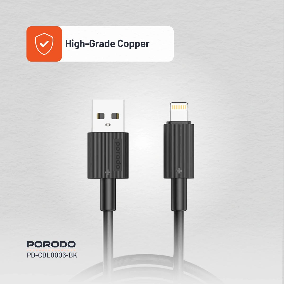 Porodo USB-A to Lightning  Cable