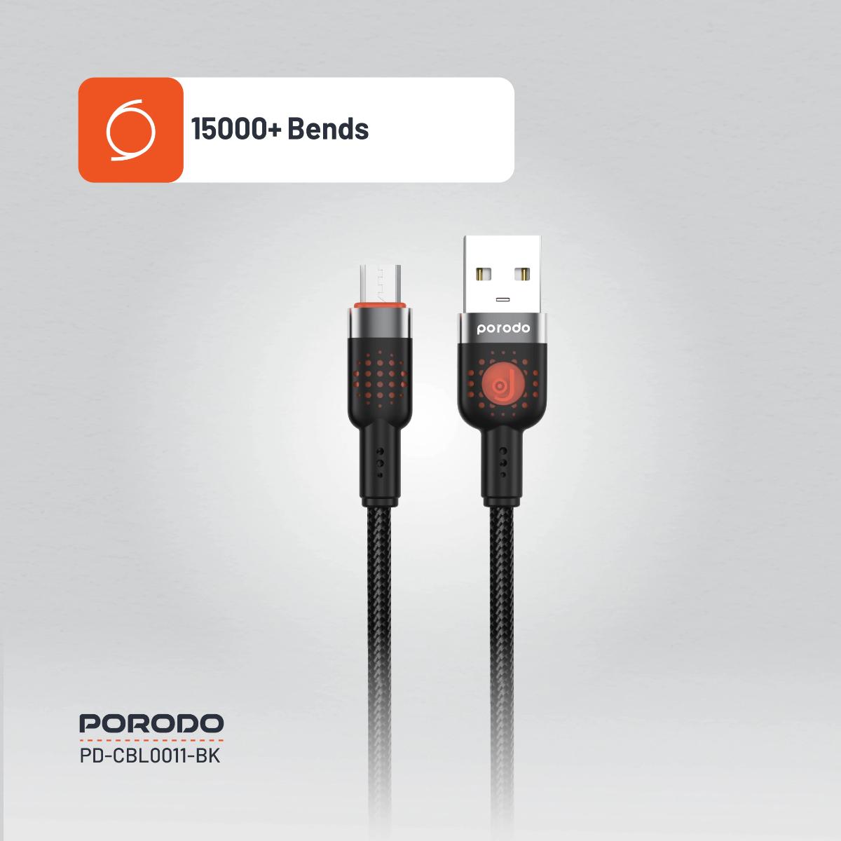 Porodo Braided Cable USB-A to Micro