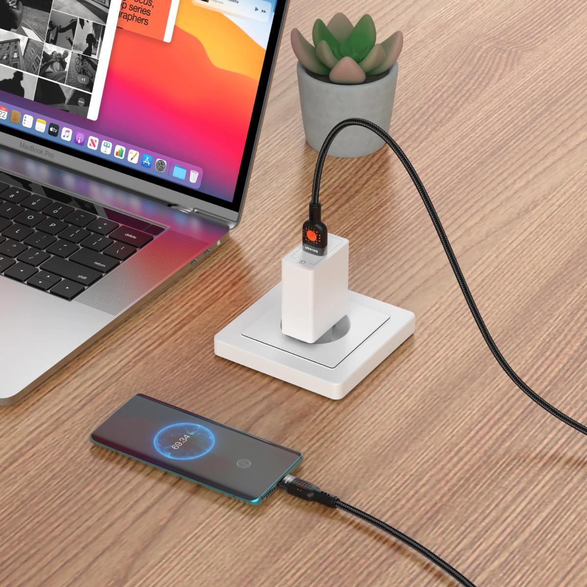 Porodo Braided Cable USB-A to Micro