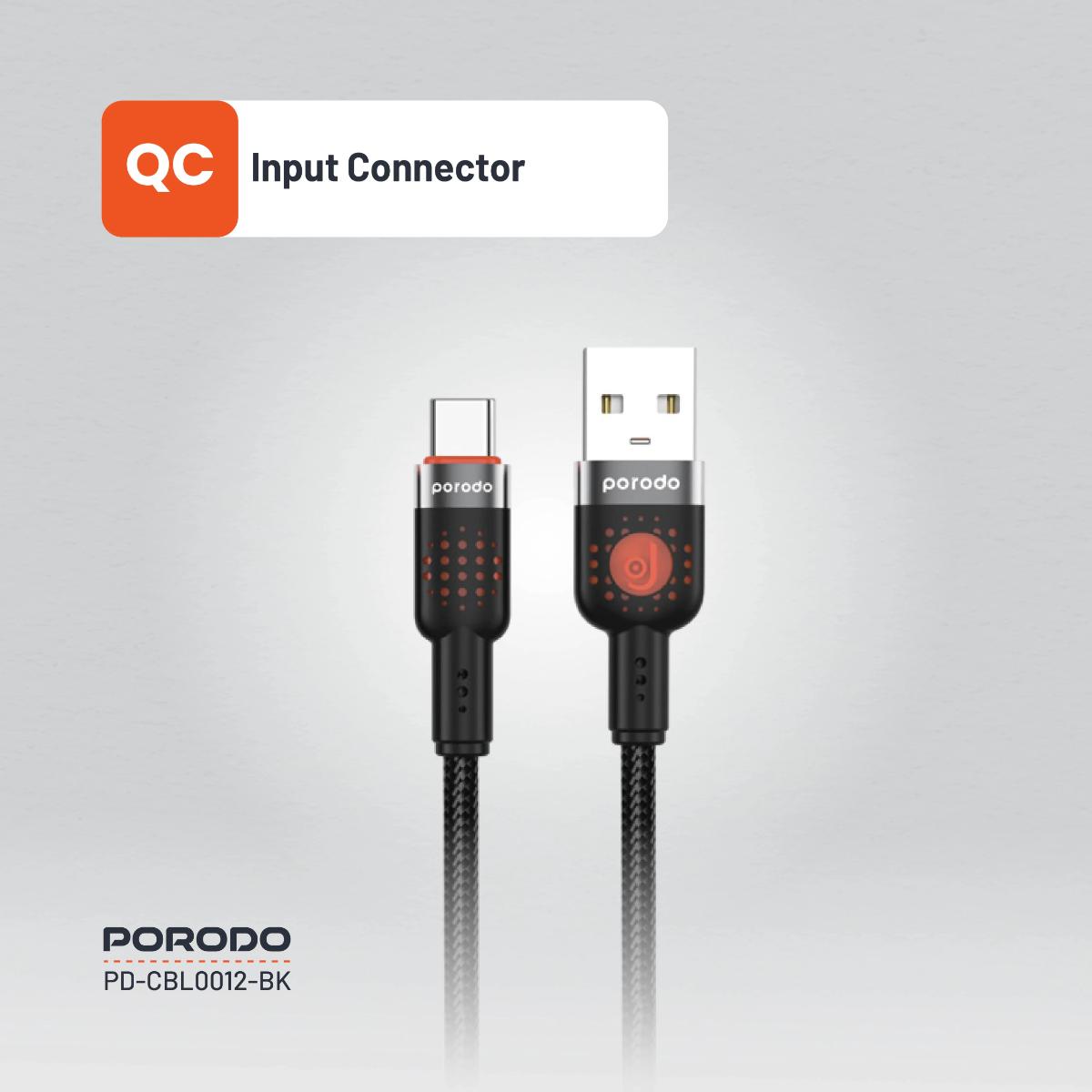 Porodo Braided Cable USB-A to Type-C