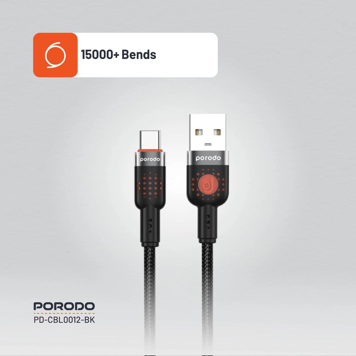 Porodo Braided Cable USB-A to Type-C