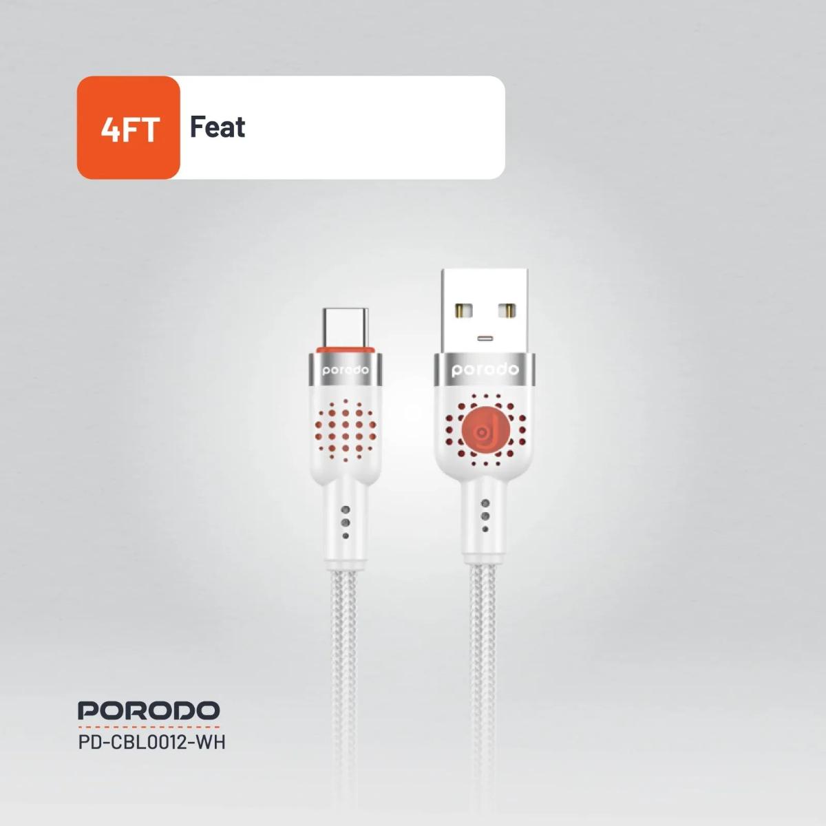 Porodo Braided Cable USB-A to Type-C