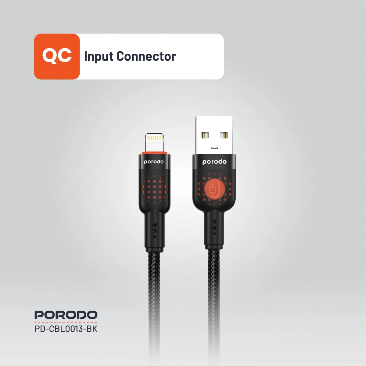 Porodo Braided Cable USB-A to Lightning