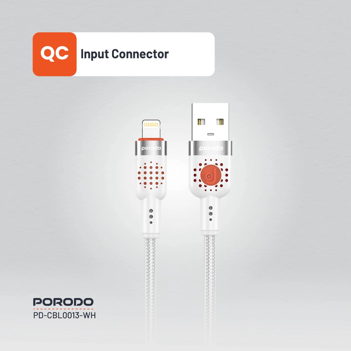Porodo Braided Cable USB-A to Lightning