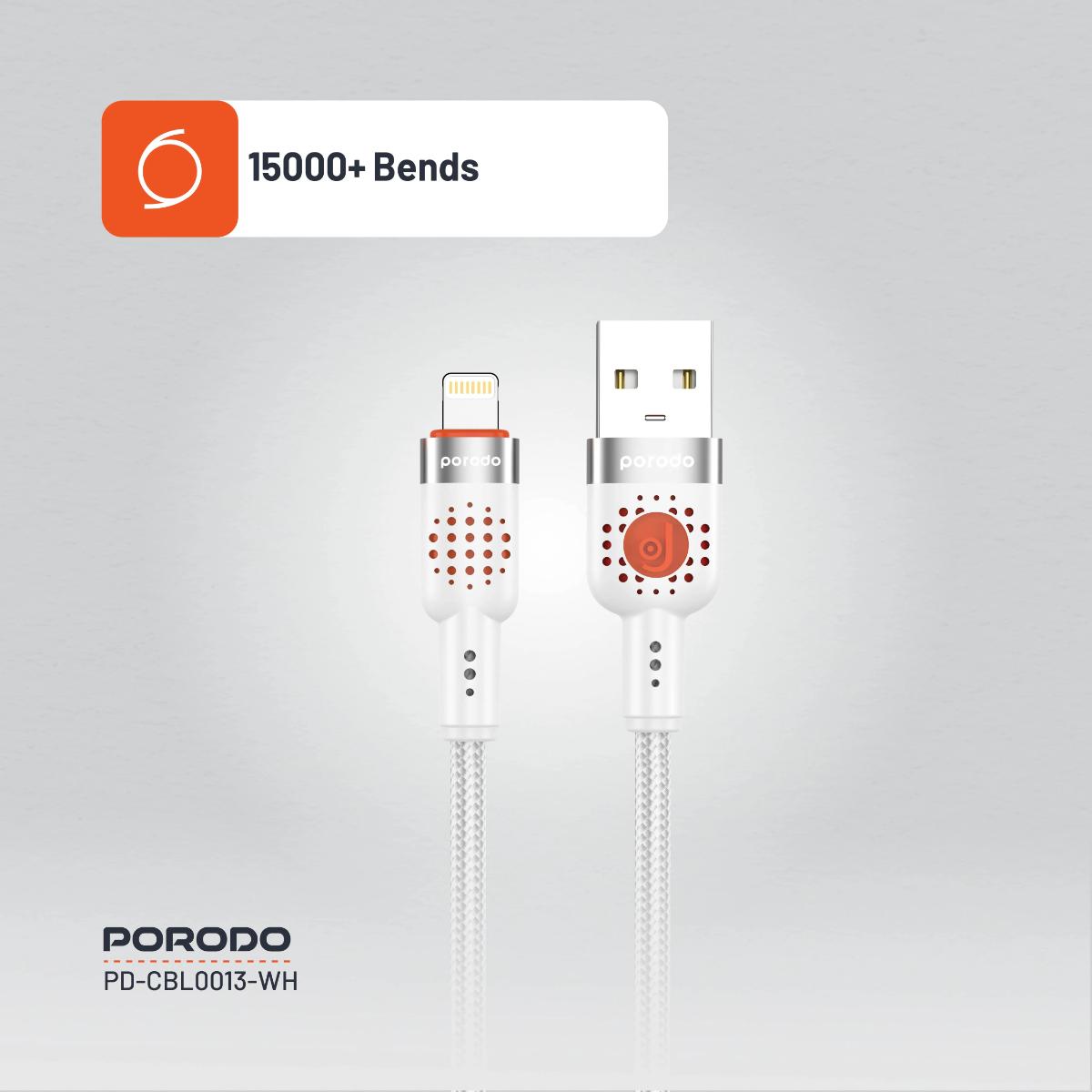 Porodo Braided Cable USB-A to Lightning