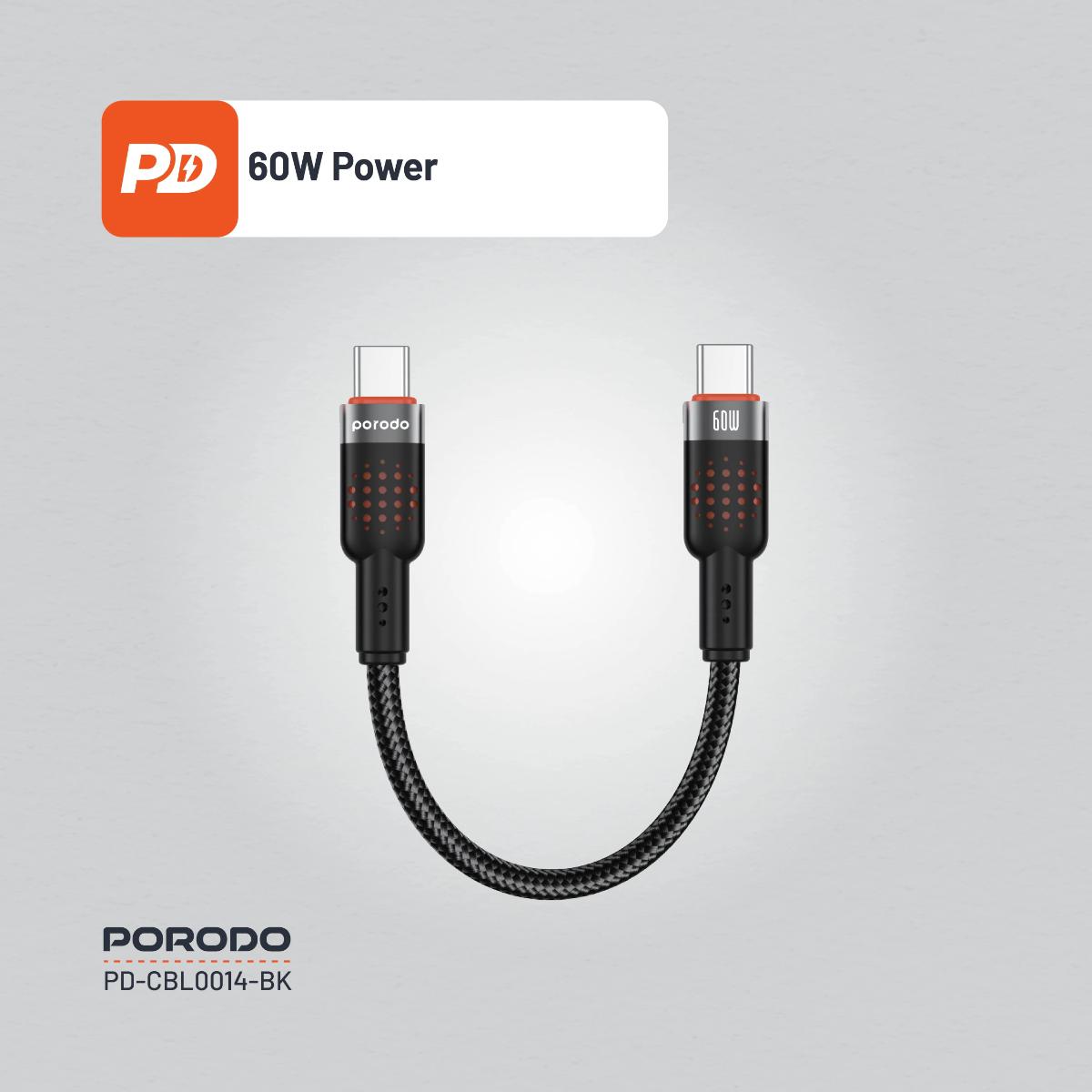 Porodo Braided Cable Type-C to C