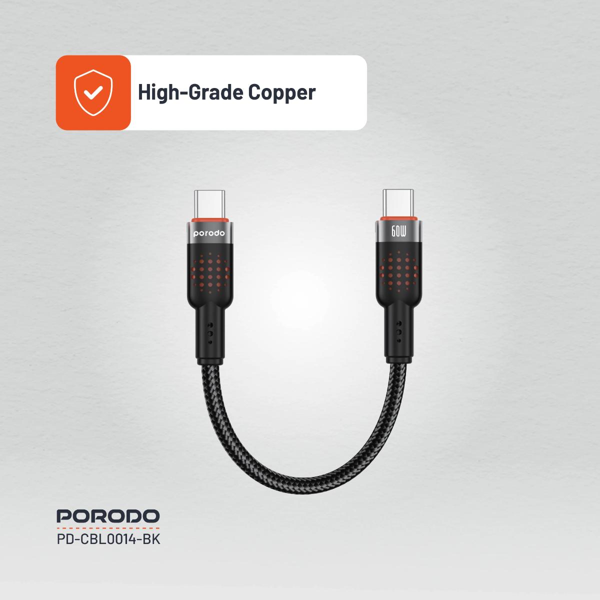 Porodo Braided Cable Type-C to C