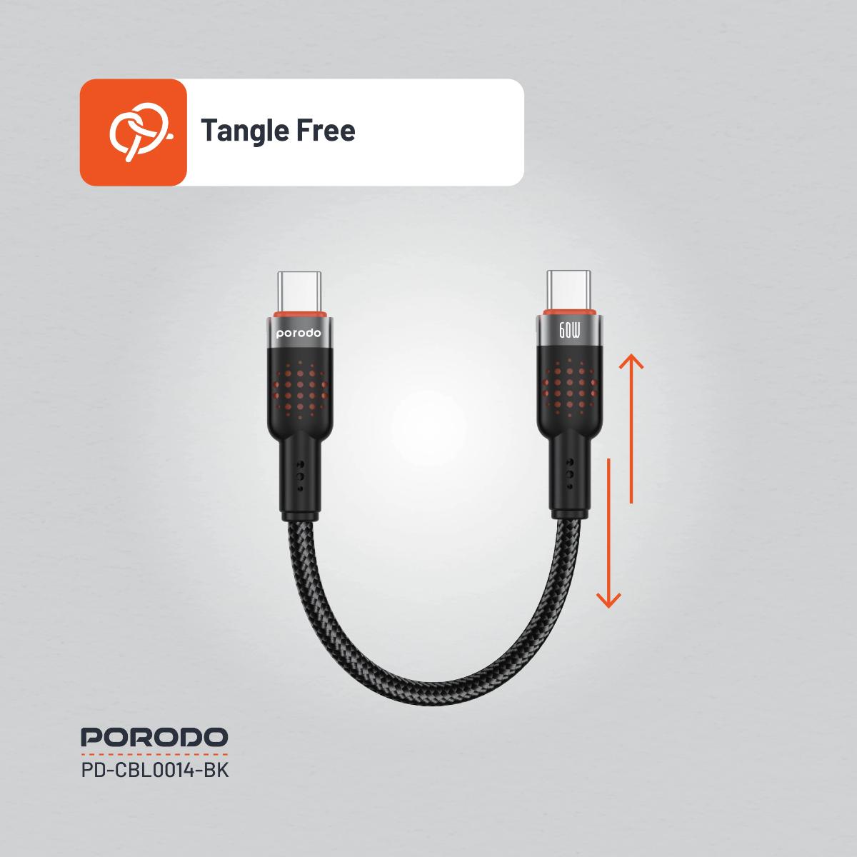 Porodo Braided Cable Type-C to C