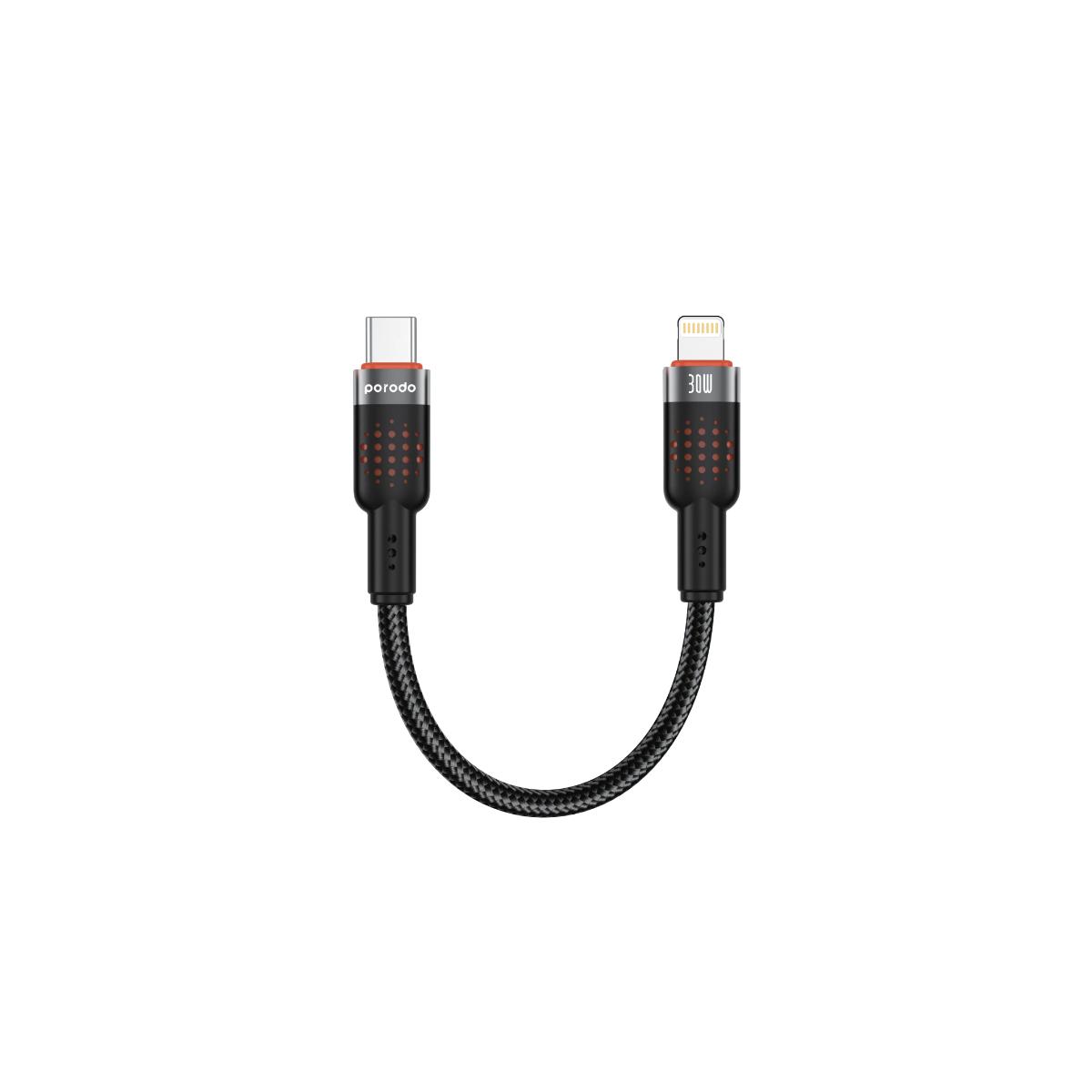Porodo Braided Cable Type-C to Lightning