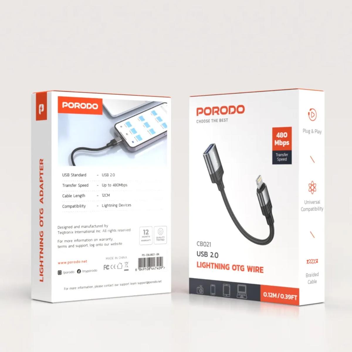 Porodo Lightning OTG Wire