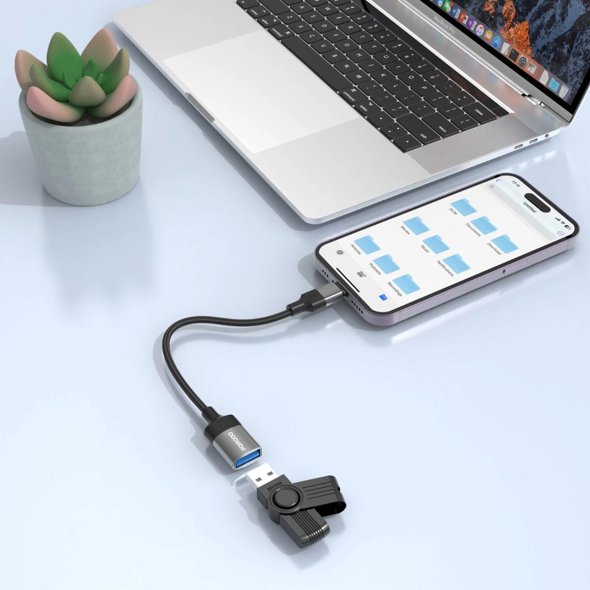 Porodo Lightning OTG Wire