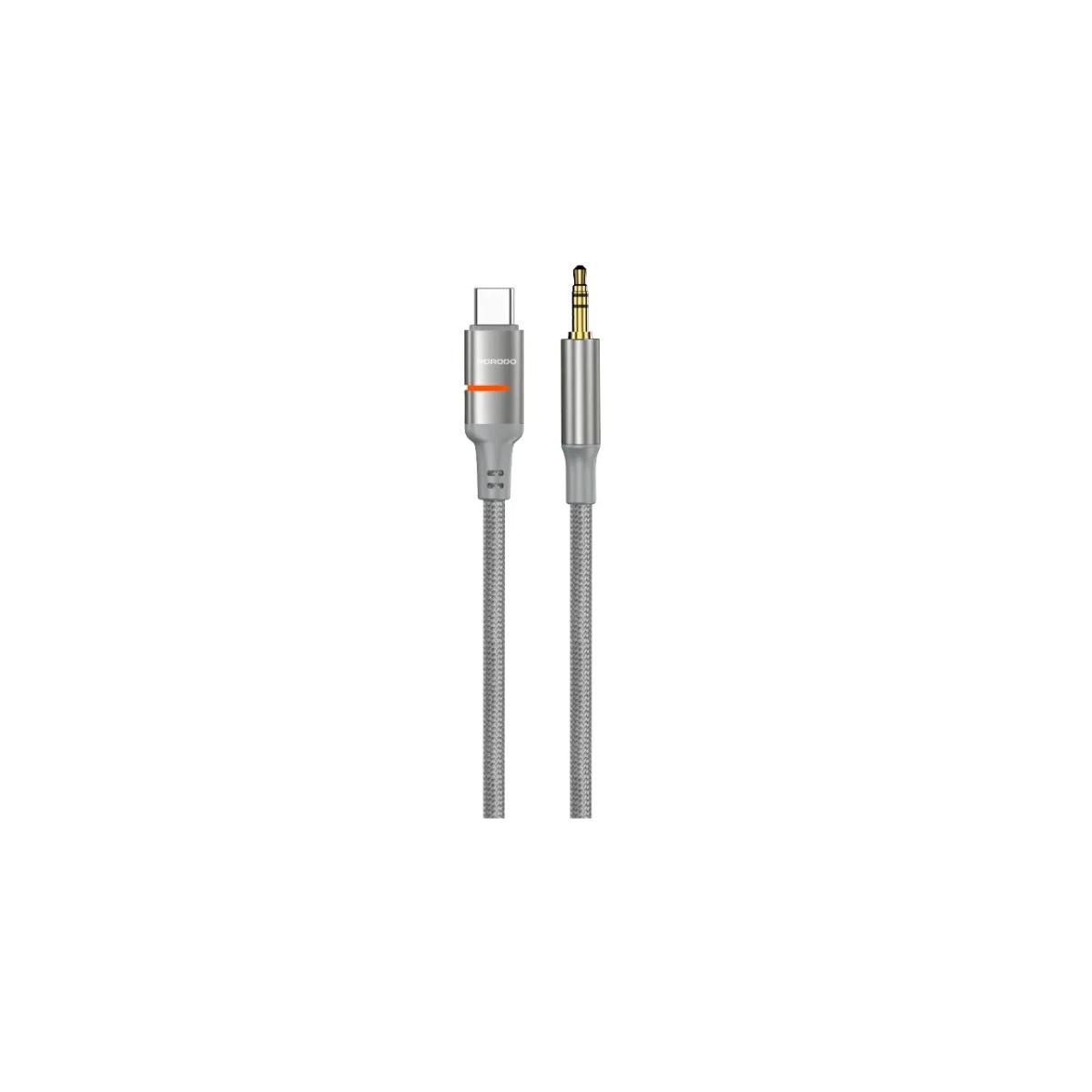 Porodo AUX To Type-C  LED Light Cable