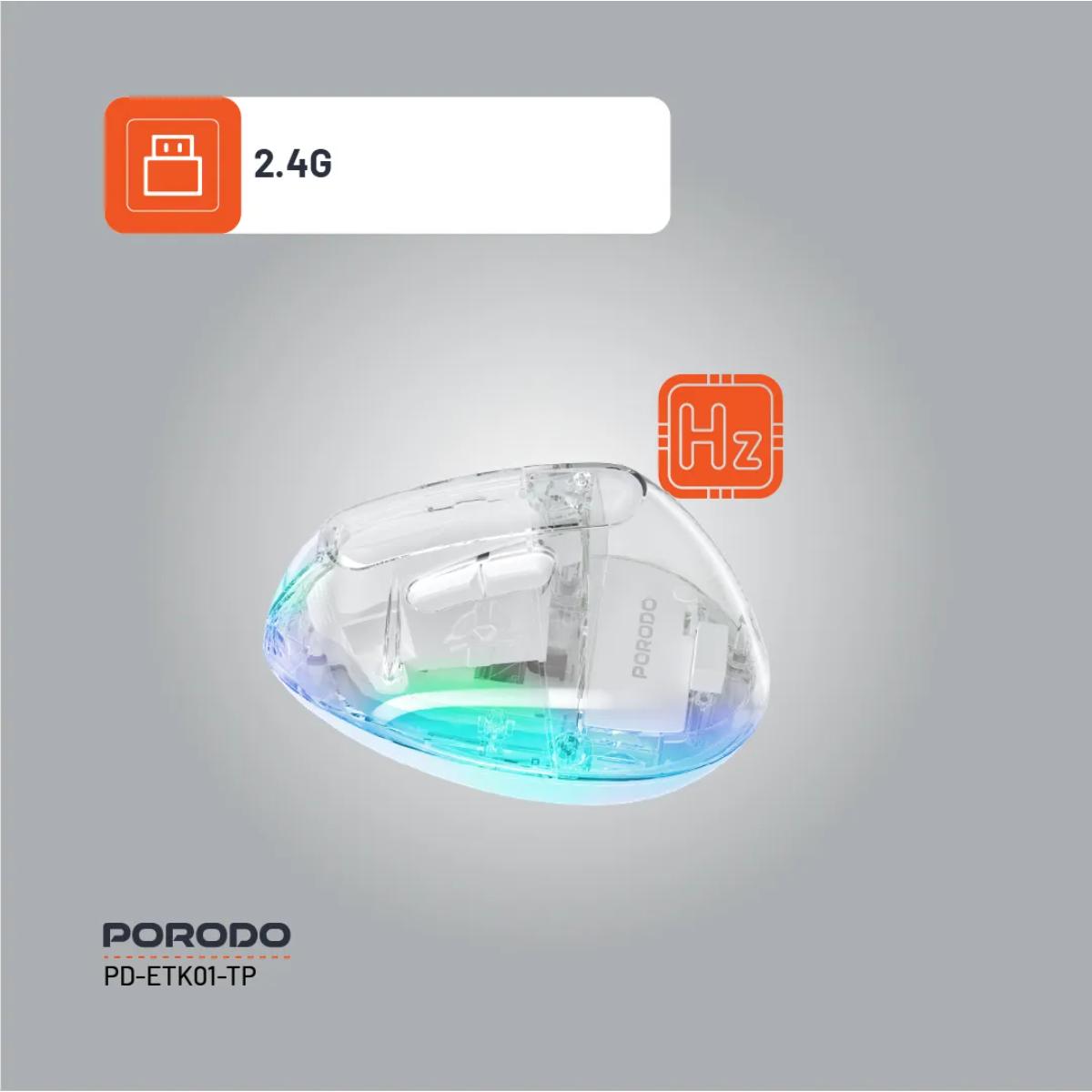 Porodo Vertical 4800 DPI Wireless Mouse