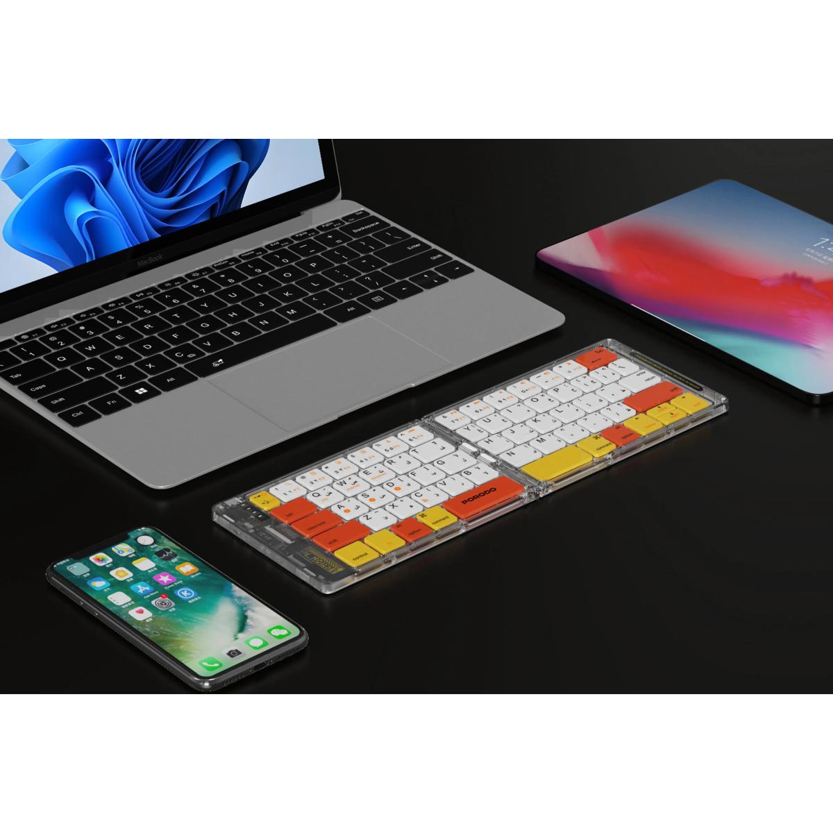 Porodo Crystal Shell Wireless Keyboard