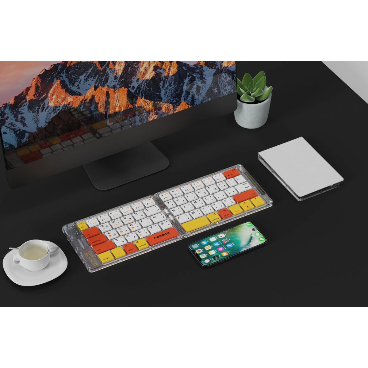 Porodo Crystal Shell Wireless Keyboard