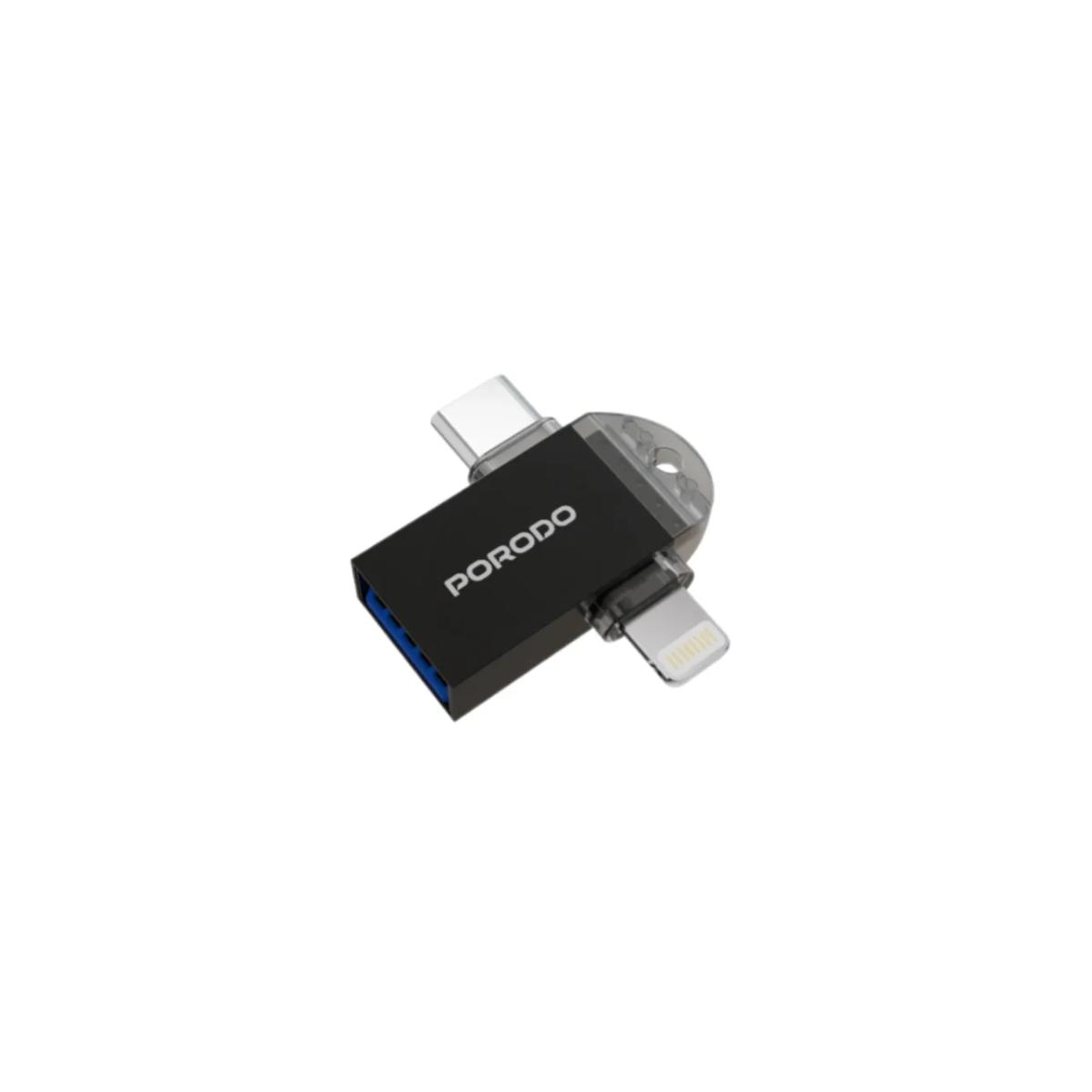 Porodo 3-in-1 OTG Adapter
