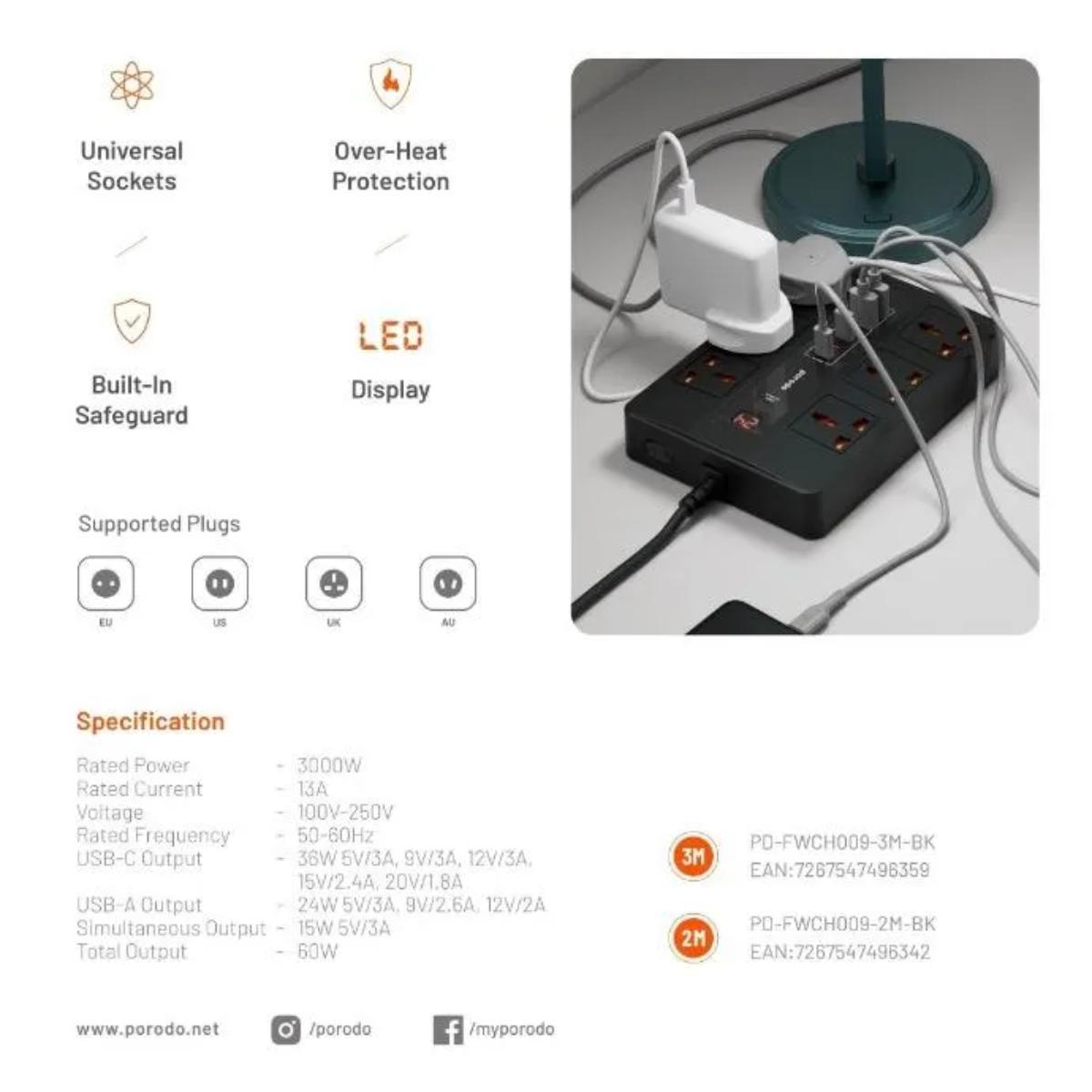 Porodo 65W Ultimate Home & Office Super Hub