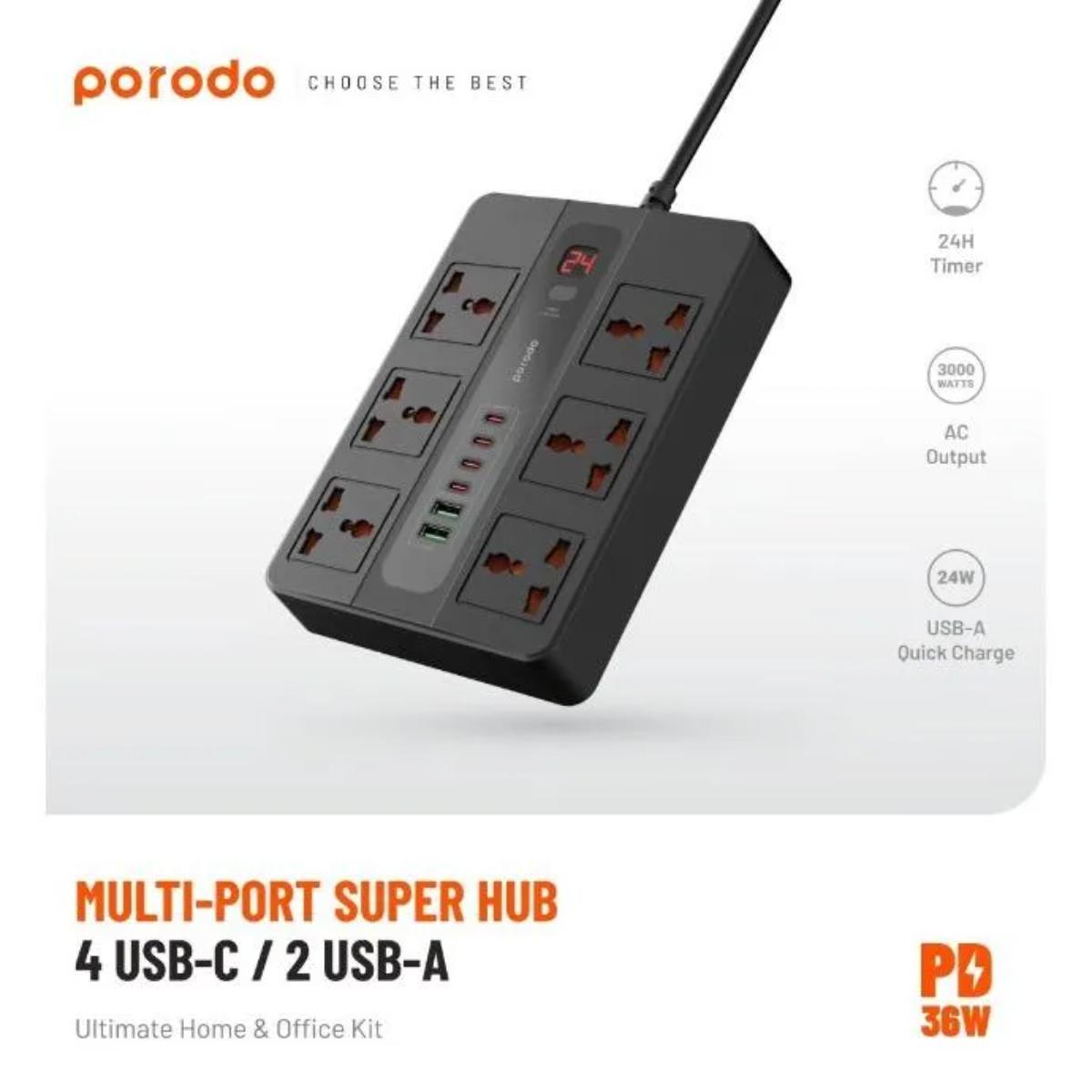 Porodo 65W Ultimate Home & Office Super Hub