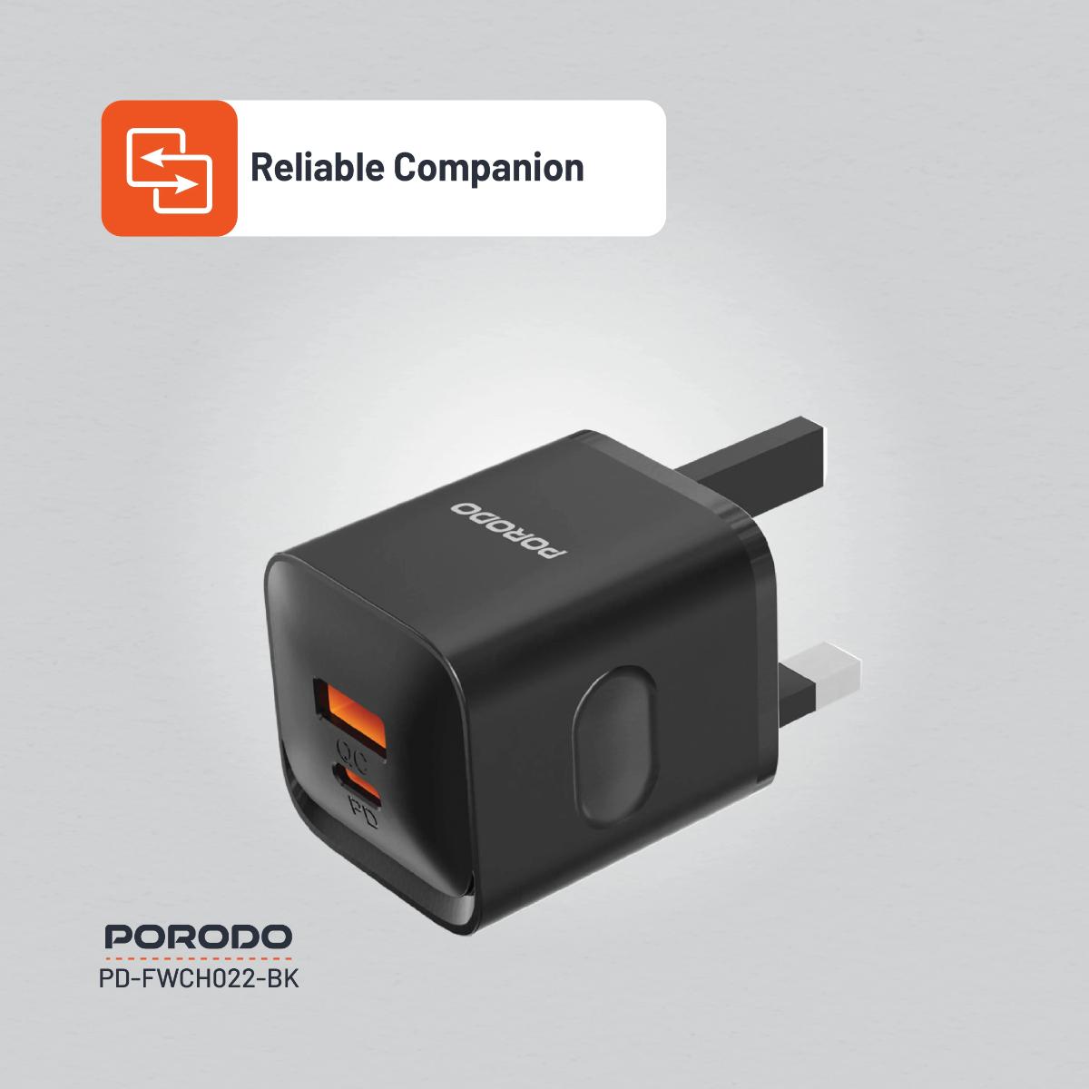 Porodo Dual port Wall Charger UK
