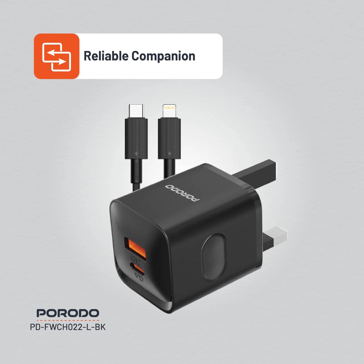 Porodo Dual Port Wall Charger UK