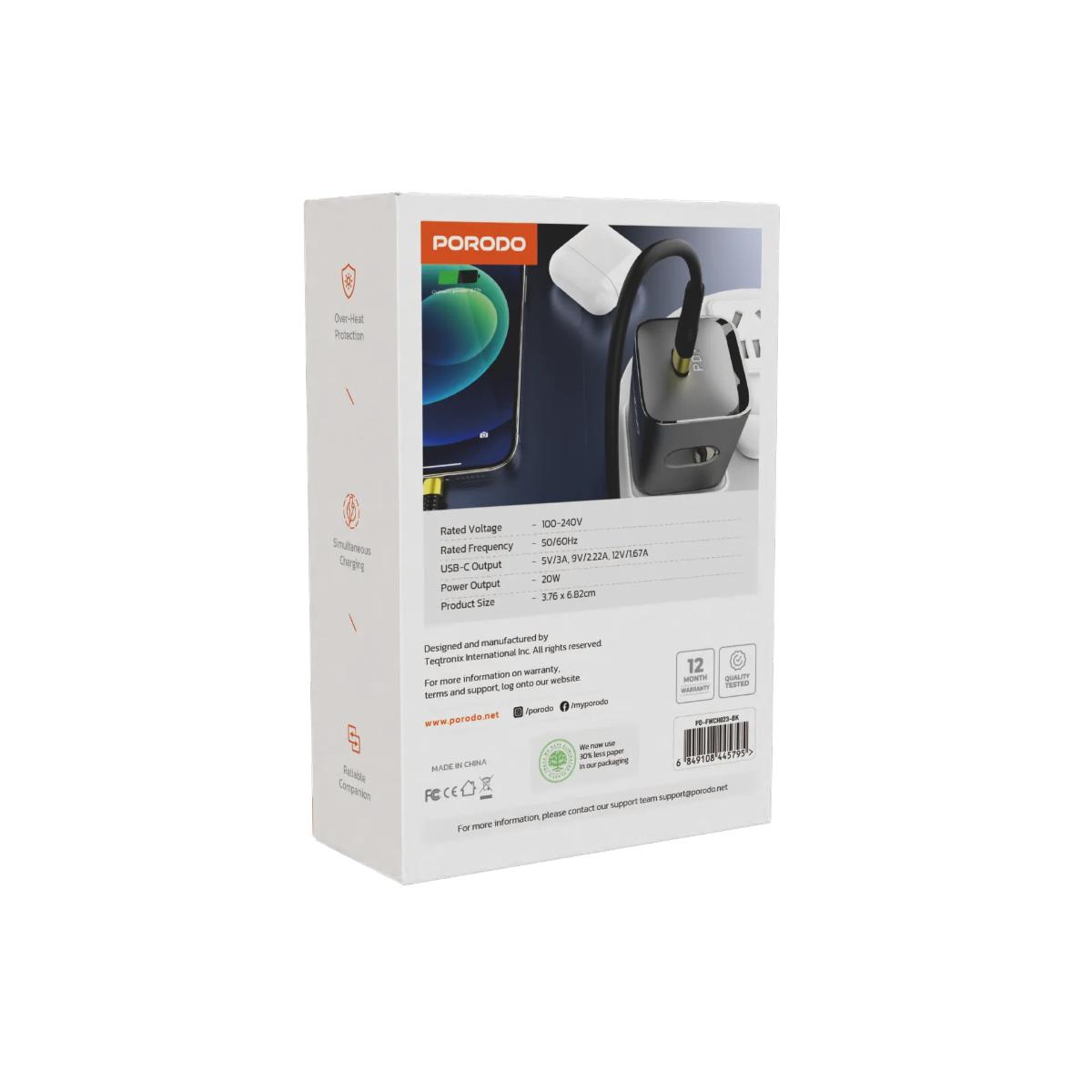 Porodo USB-C Power Delivery  Wall Charger