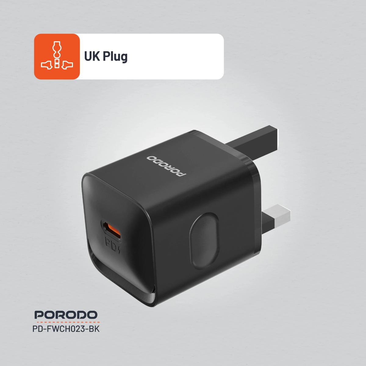 Porodo USB-C Power Delivery  Wall Charger