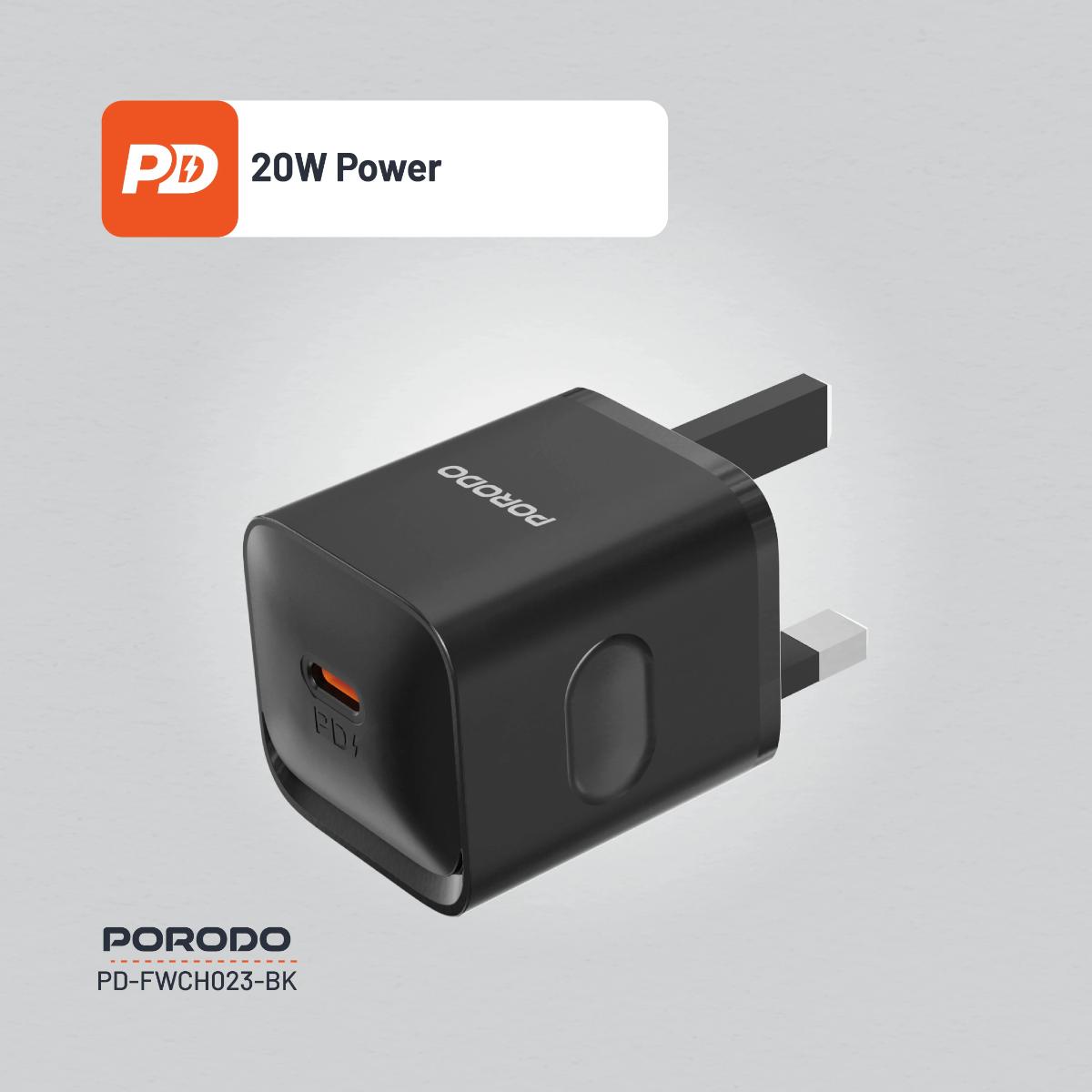 Porodo USB-C Power Delivery  Wall Charger