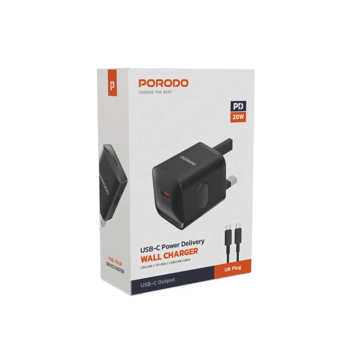 Porodo USB-C Power Delivery  Wall Charger