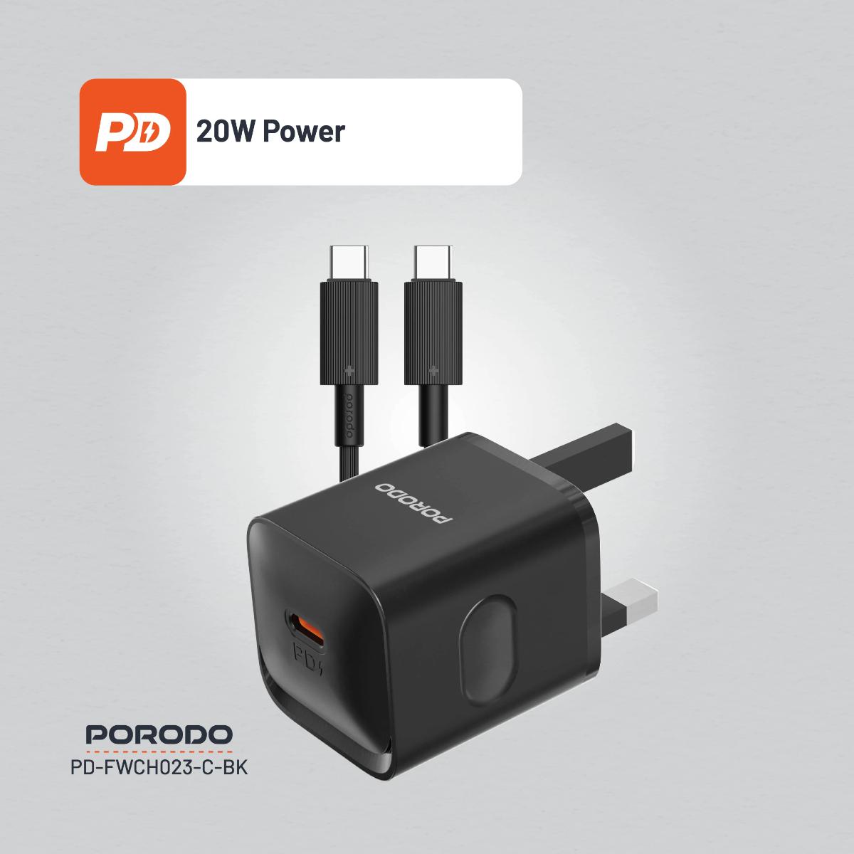 Porodo USB-C Power Delivery  Wall Charger