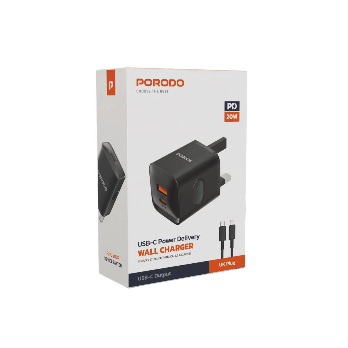 Porodo USB-C Power Delivery  Wall Charger