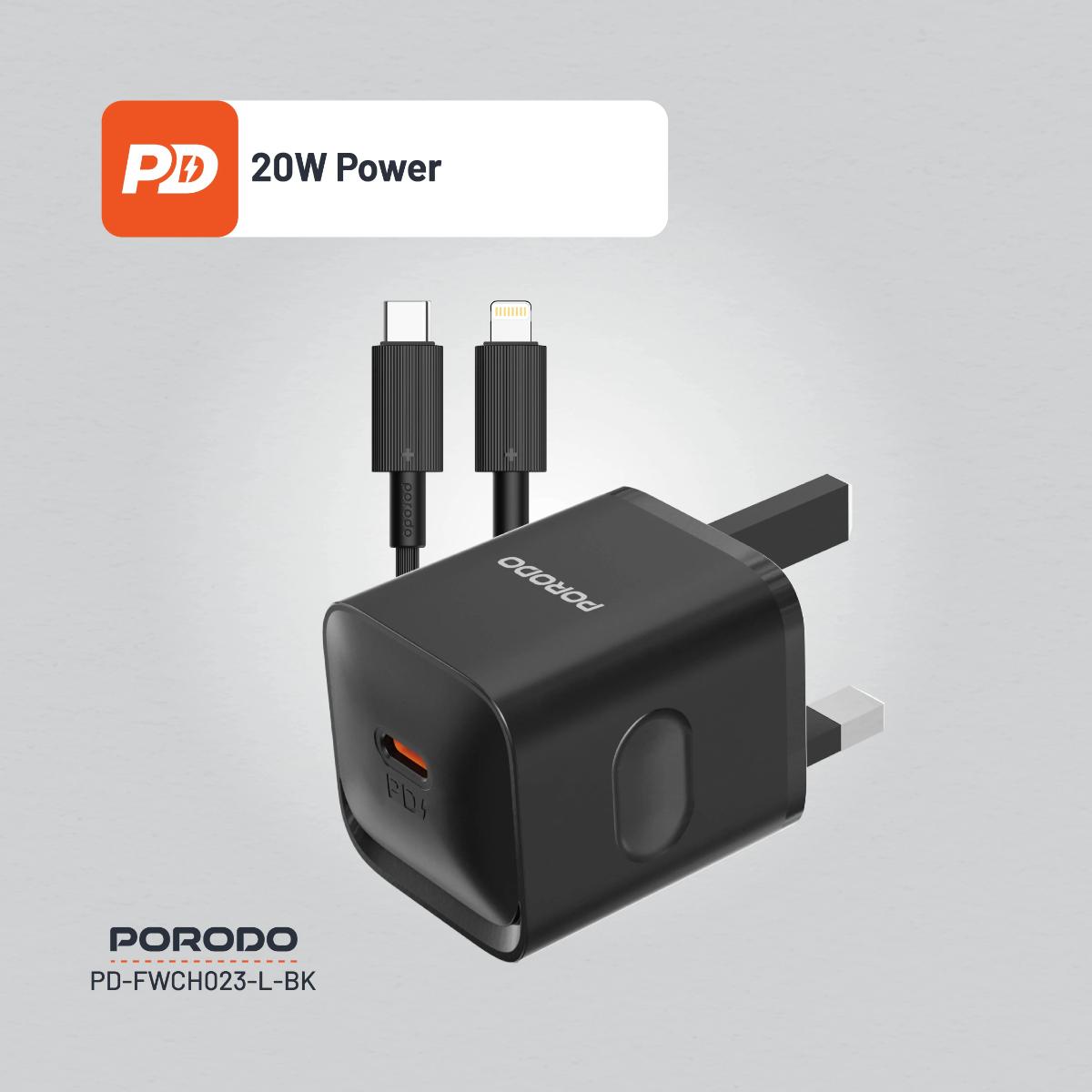 Porodo USB-C Power Delivery  Wall Charger