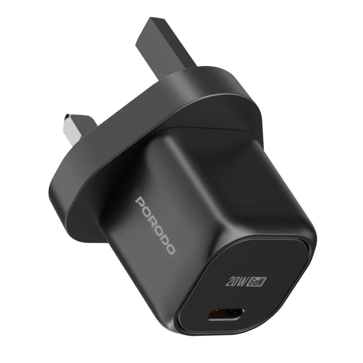 Porodo USB-C Power Delivery GaN Wall Charger UK