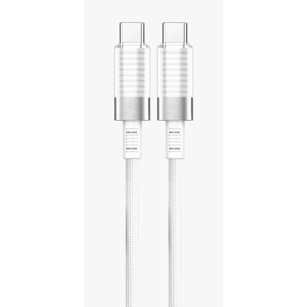 Porodo Crystal Shell 20W GaN Wall Charger with USB-C Cable