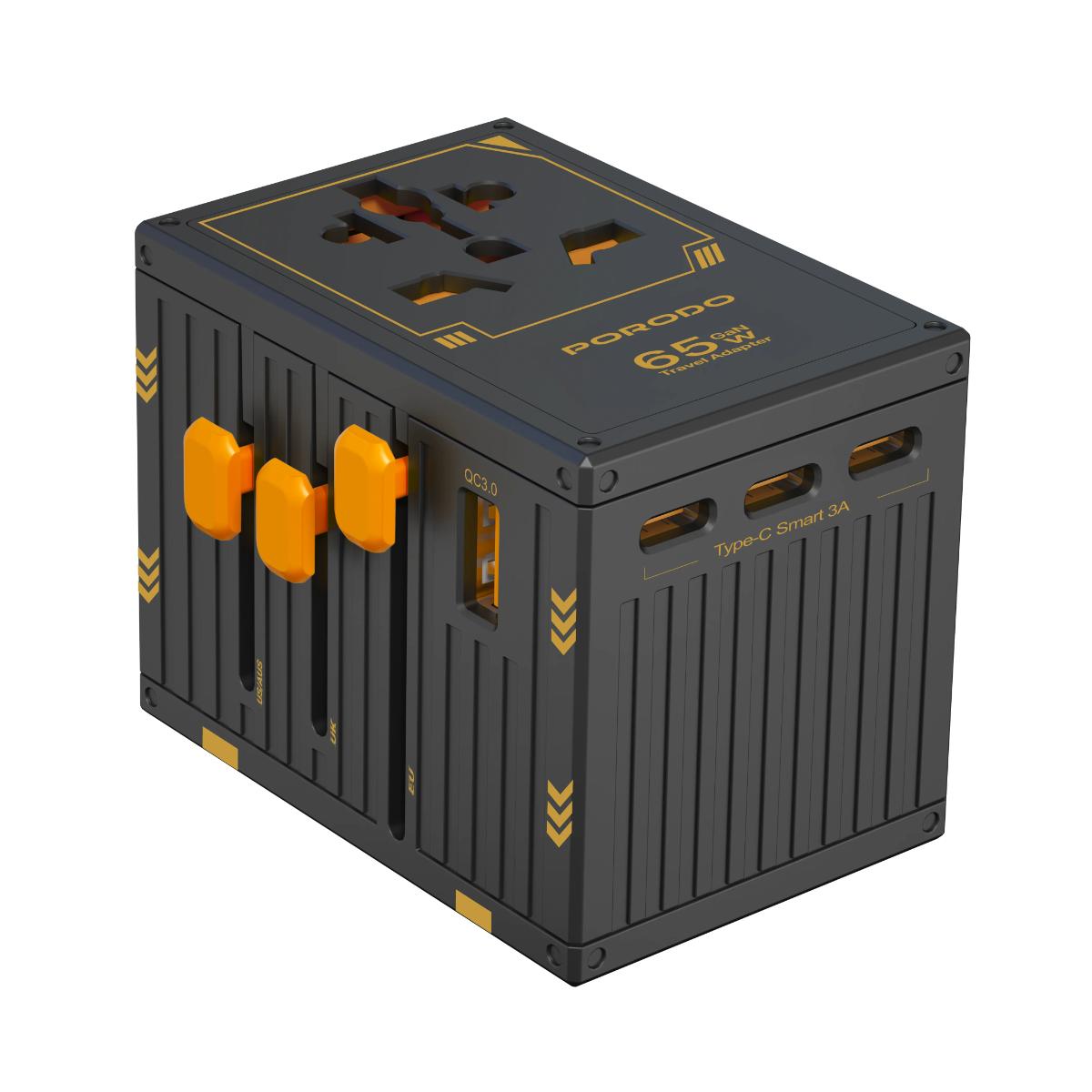 Porodo GaN 5-Port Travel Block Universal Charger
