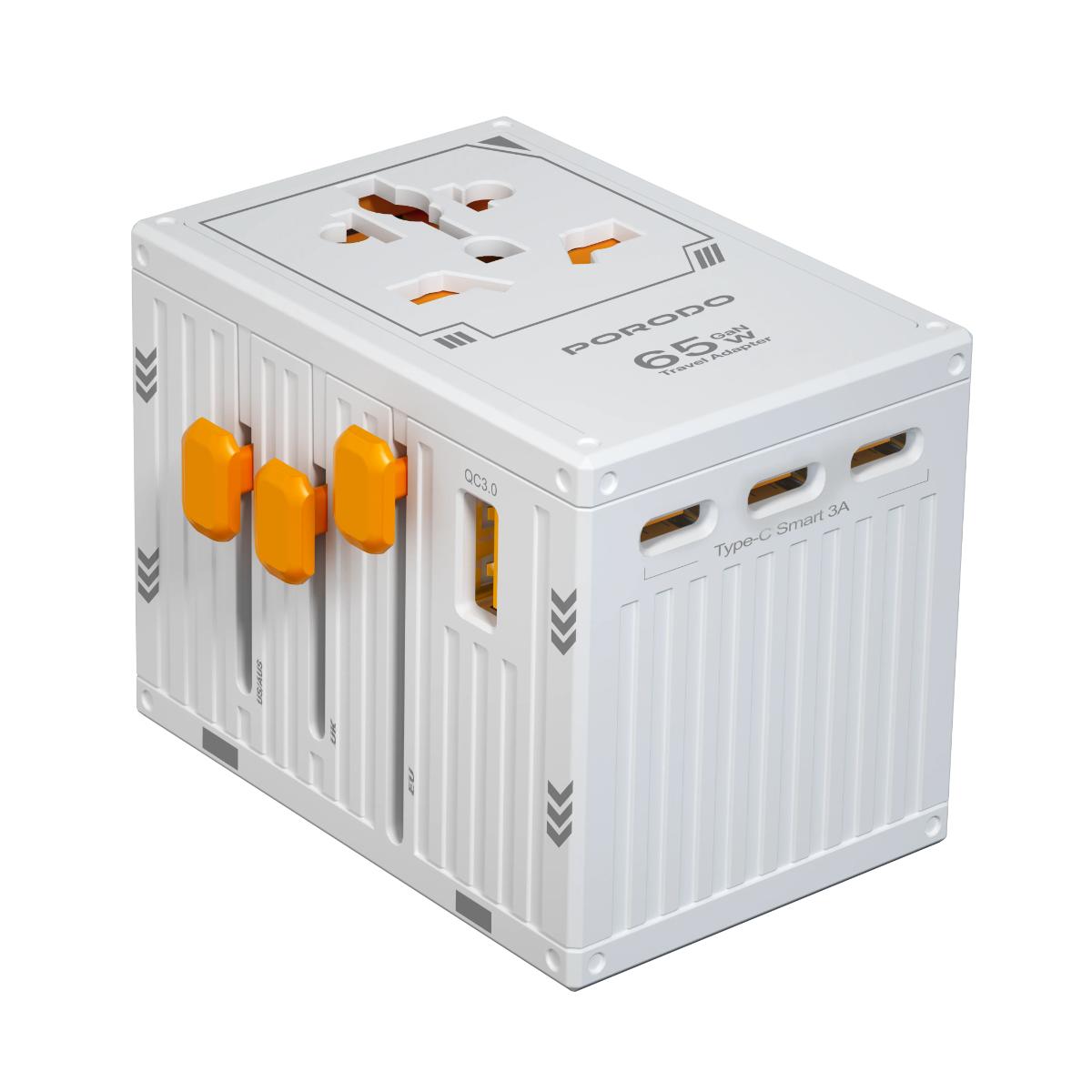 Porodo GaN 5-Port Travel Block Universal Charger