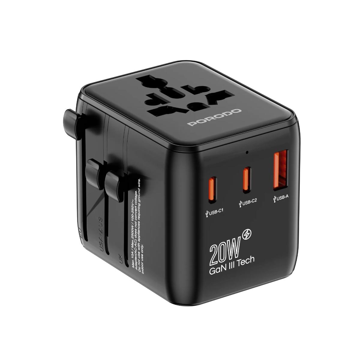 Porodo Universal Travel GaN Quick Charger